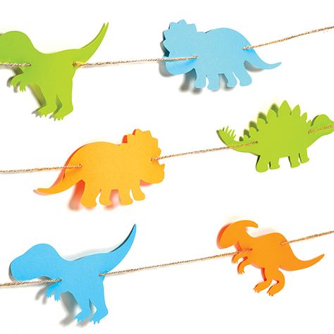 Dinosaur Garland | Kids Crafts | ASTROBRIGHTS Dino Decorations Party Diy, Diy Dinosaur Classroom Decor, Dinosaurs Classroom Decorations, Diy Dino Decorations, Dinosaur Diy Decorations, Diy Dinosaur Decorations, Dinosaur Diy Decor, Dinosaur Decorations For Classroom, Diy Dinosaur Decor Party Ideas