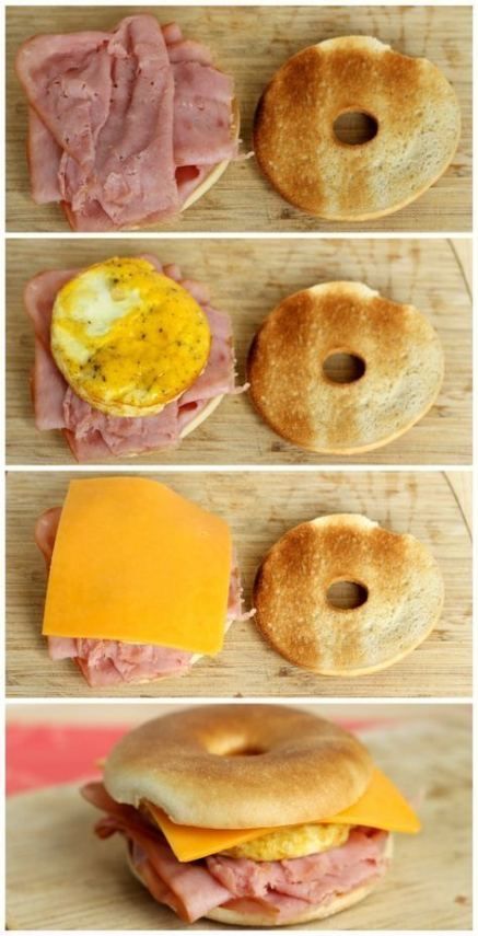 Freezable Breakfast Sandwiches, Gourmet Breakfast Sandwich, English Muffin Breakfast Sandwich, Freezable Breakfast, Breakfast Sandwiches Frozen, Easy Breakfast Sandwich, Grill Breakfast, Healthy Breakfast Sandwich, Bagel Breakfast Sandwich