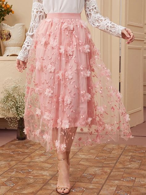 Floral tulle dress