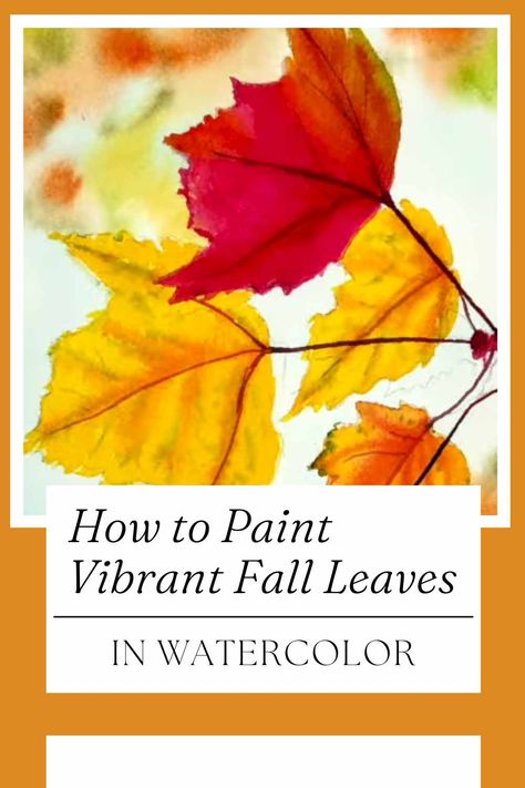 How to Paint Vibrant Fall Leaves in Watercolor – Urbaki Art Reverse Stenciling, Oranges Painting, Leaves In Watercolor, Sycamore Leaf, Paintings Creative, Watercolor Autumn Leaves, Colors Of Autumn, Real Leaves, Orange Paint