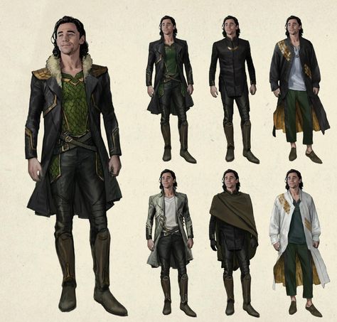 Loki Concept Art, Loki Clothes, Costume Concept Art, Time Variance Authority, Costume Concept, Loki Costume, The Tesseract, Marvel Concept Art, Loki Tv