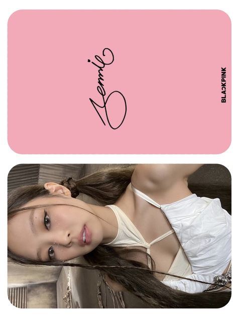 Jennie Photocard Backside, Blackpink Photocard Back, Jennie Blackpink Photocard, Blackpink Photocards Printable, Jennie Photocard Template, Photo Cards Blackpink, Jennie Card, Blackpink Template, Jennie Photocard