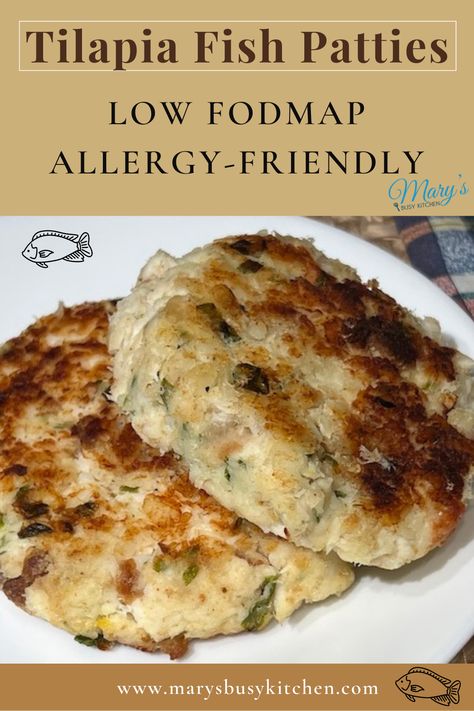 Homemade tilapia fish patties. Tilapia Patties, Easy Tilapia, Fish Patties, Tilapia Fish, Fish Burger, Seafood Sauce, Gluten Free Bread Crumbs, Fish Cakes, Gluten Free Egg Free