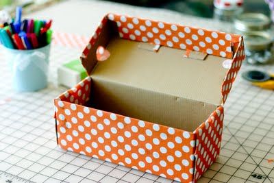 flax & twine: A Birthday Treasure Box Fabric Covered Shoes, Orange Balls, Turning Three, Fabric Covered Boxes, Homeschool Crafts, Shoe Boxes, My Nephew, How To Make Box, Treasure Box