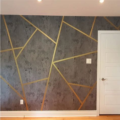 Stunning set of 18 geometric gold line wall decal stickers. Peel and stick to easily apply and create your own geometric feature wall! 
 Our geometric wall decals are a quick, and inexpensive fix to add some luxury onto your walls in your home. 
 SIZING 
Each pack contains 18 gold geometric wall sticker lines. Each line is 3 cm x 180 cm. 
  REMOVABLE 
Wall stickers can be removed without damaging walls & leaving residue. 
  HIGH QUALITY VINYL 
Our vinyl is sign writer grade wall vinyl, made Geometric Feature Wall, Small Wall Stickers, Metallic Wall Art, Gold Wall Stickers, Gold Wall Decals, Polka Dot Nursery, Geometric Wall Paint, Sign Writer, Moving Walls