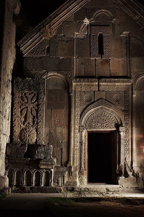 Goshavank Monastery,12 th century. Armenian Architecture, Armenia Travel, Night Views, Armenian History, Armenian Culture, Sacred Architecture, Old Churches, Church Architecture, Architecture Old