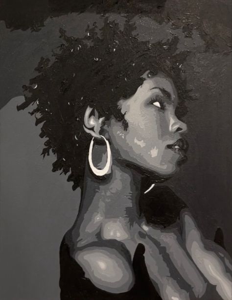 Black Struggle Art, Famous Black Paintings, Black Culture Art Painting, Black Artist Painting, Black Art Pictures Inspiration, Afrocentric Art Painting, Black Woman Art Aesthetic, Black People Paintings, Lauryn Hill Painting