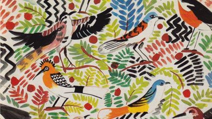 Susan Collier and Sarah Campbell Sarah Campbell, Novelty Fabric, Fabric Prints, Fabric Birds, Textile Patterns, Bird Prints, Textile Prints, Surface Pattern Design, Textures Patterns