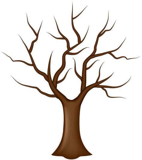 Tree Without Leaves, Aktiviti Tadika, Aktiviti Kanak-kanak, Leaves Png, Fall Art Projects, Tree Templates, صفحات التلوين, Leaf Clipart, Tree Clipart