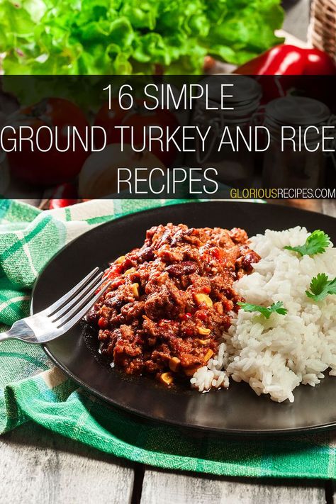 Ground Turkey And Rice Recipes Turkey And Rice Recipes, Ground Turkey And Rice Recipes, Turkey Rice Bowl Recipe, Ground Turkey And Rice, Ground Turkey Seasoning, Cooked Rice Recipes, Turkey And Rice, Ground Turkey Burgers, Jasmine Rice Recipes