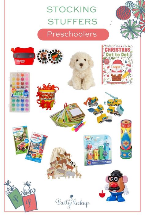 Stocking Stuffers for Preschoolers - party-pickup.com Top Stocking Stuffers, Paint Monkey, Toys By Age, Big Smiles, Entertaining Gifts, Stocking Stuffers For Kids, Best Stocking Stuffers, Perfect Stocking Stuffers, Christmas Stocking Stuffers