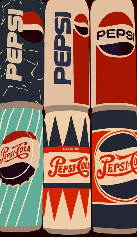 Pepsi Poster, Iklan Vintage, Retro Graphic Design, New Retro Wave, Abstract Art Wallpaper, Retro Advertising, Pepsi Cola, Cool Wallpapers Art, Retro Wallpaper