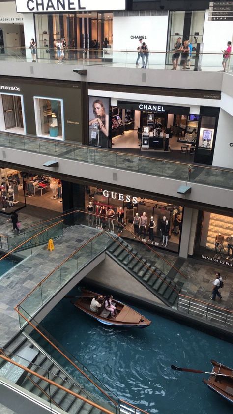 Shopping Mall Interior, Sands Singapore, Singapore Photos, Singapore Travel, Singapore Malaysia, Shopping Malls, City Aesthetic, Shopping Center, Travel Aesthetic