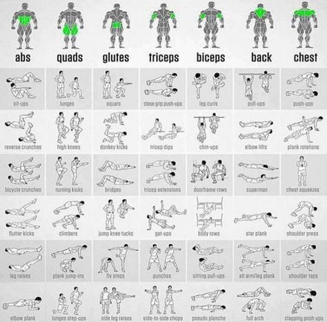 Click to see the pic and write a comment... Exercise Chart, Full Body Workout Plan, Bodyweight Exercises, Calisthenics Workout, Different Exercises, Body Workout Plan, Workout Chart, Bodybuilding Training, Motivation Fitness