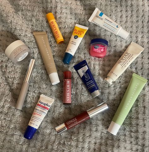 Ive tried so many lip products on the market, which ones are the best? Lip Balm Organization, Watsons Store, Clinique Chubby Stick, Lip Balm Collection, Healing Ointment, Lip Products, Clown Makeup, Makeup Items, Birthday Wishlist