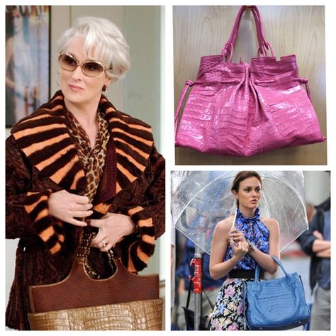 Maybe you've never heard of Nancy Gonzalez, maybe you have. Whatever the case you've probably seen one of her bags on a celebrity's arm. Like Meryl Streeps in Devil Wears Prada and both Leighton and Blake from Gossip Girl. Our Gonzalez was $850 and now with 30% off it's $595!! Celebrity Arms, Nancy Gonzalez, Devil Wears Prada, Gossip Girl, And Now, Marc Jacobs, Prada, Designer Handbags, Shoulder Bag