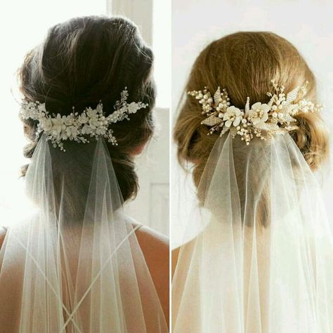 Veil Hair Down, Wedding Hairstyles Medium Length, Wedding Hairstyles With Veil, Best Wedding Hairstyles, Veil Hairstyles, Bohemian Hairstyles, Trendy Wedding Hairstyles, Wedding Hair Flowers, Hair Up Styles