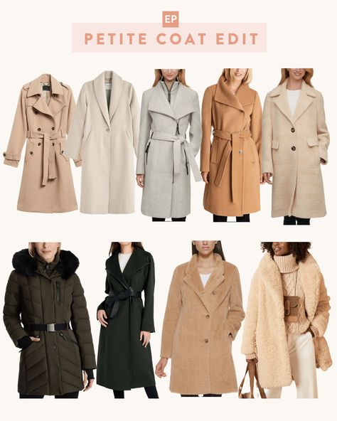 well stocked winter coats and jackets for petite women // visit the blog post to see my picks for trench coats, tailored / wool coats, puffer coats, teddy / sherpa coats and more! Petite Winter Coats, Fall Jackets Outfit, Fashion Style Tips, Fall Winter Coat, Best Winter Coats, Extra Petite, Coat Trends, Winter Trench Coat, Tailored Coat