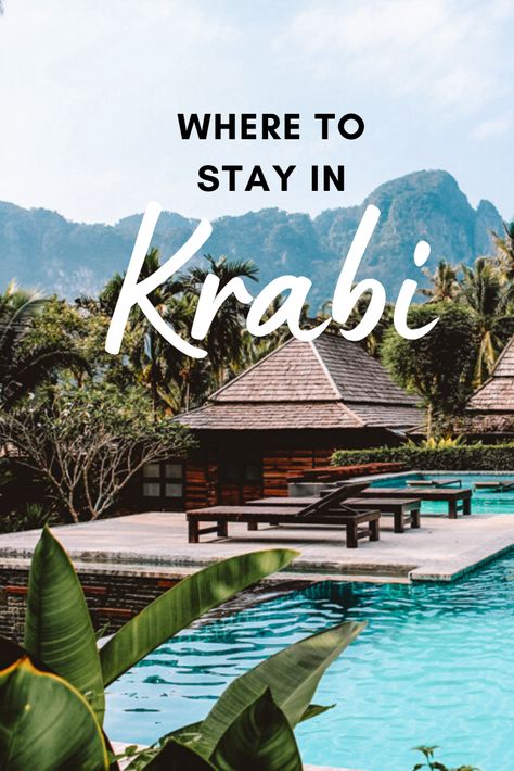 Krabi, a province in Southern Thailand with hundreds of islands that became a travel hotspot a long time ago, is an excellent destination for any type of traveler, from adventure to a honeymoon or a family trip. So, where to stay in Krabi that will fit your interests and needs best? #Krabi #Thailand #SoutheastAsia #Travel #Accommodation #WhereToStay Thailand Where To Stay, Where To Stay In Krabi Thailand, Best Airbnb Thailand, Krabi Thailand Itinerary, Southern Thailand Itinerary, Best Hotels In Thailand, Best Islands In Thailand, Krabi Thailand Outfit, Krabi Thailand Resorts