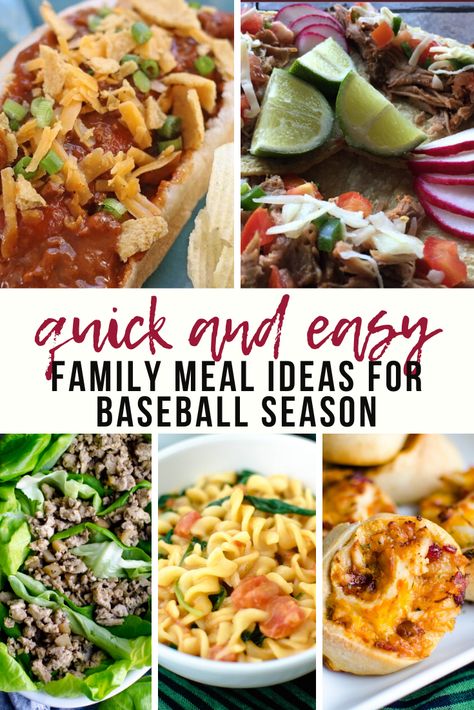 Easy After Practice Dinners, Hockey Dinner Ideas, Easy Practice Night Dinners, Easy Dinners For Sports Families, Easy Dinner After Sports, Softball Night Dinners, Fast Dinners For Sports Nights, Fast Meals For Sports Nights, Sports Dinner Ideas