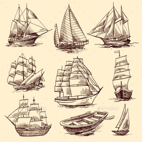 Boat Sketch, Ship Sketch, Fantasy Map Making, Pirate Boats, Boat Illustration, Navi A Vela, Boat Drawing, Fantasy World Map, Ship Drawing