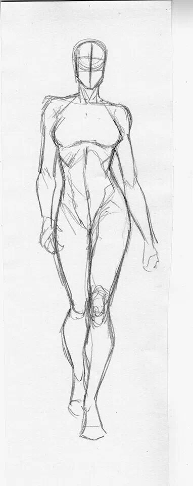 Female figure Drawing Human Body Sketches, Human Body Anatomy Sketch, Posture Drawing Pose Reference, Tall Woman Drawing Reference, Human Anatomy Art Female, Lean Female Reference, Women Anatomy Reference Drawing, Female Anatomy Drawing Study, Woman Standing Drawing Reference