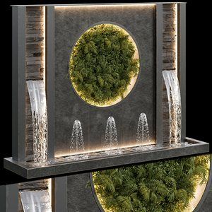 Landscape Furniture, Outdoor Wall Fountains, Water Wall Fountain, Modern Water Feature, Water Fountain Design, Outdoor Waterfalls, Outdoor Panels, Compound Wall Design, Garden Wall Designs