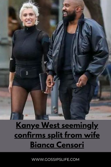 Did Kanye West seemingly confirm his split from wife Bianca Censori? Kim Kardashian Haircut, Kanye West Wife, Family Gossip, Royal Family News, New Wife, Royal Engagement, Ex Husbands, Style Mistakes, Step Moms