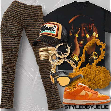 Outfits In Houston, Orange Outfit Ideas Black Women, Fasion 2023 Fall, Homecoming Outfits Black Women, Brunch Outfit Black Woman, Exotic Outfits, Cute Birthday Outfits, Fasion Outfits, Stylish Summer Outfits