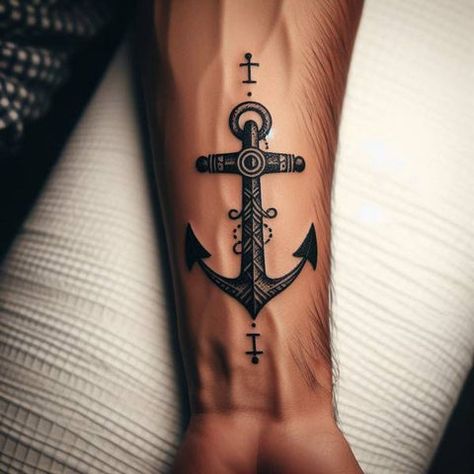 108 Aesthetic Yet Meaningful Anchor Tattoo Designs To Feel Like A Voya Tattoo Designs Men Aesthetic, Big Tattoo Designs Men, Realistic Anchor Tattoo, Mens Anchor Tattoo, Jesus Anchor Tattoo, Anchor Tattoo Design For Men, Navy Tattoos For Men, Anchor Tattoo For Men, Jacob Tattoo