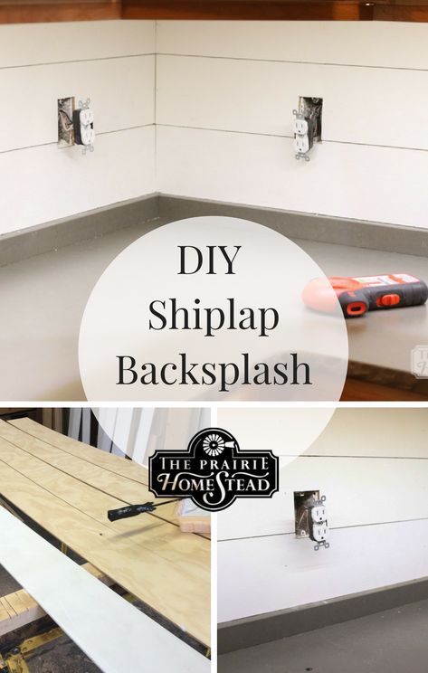 Kitchen Outside, Kitchen Renovation Diy Ideas, Farmhouse Kitchen Diy, Remodel Hacks, Shiplap Kitchen, Cocina Diy, Shiplap Backsplash, Diy Shiplap, Diy Kitchen Renovation