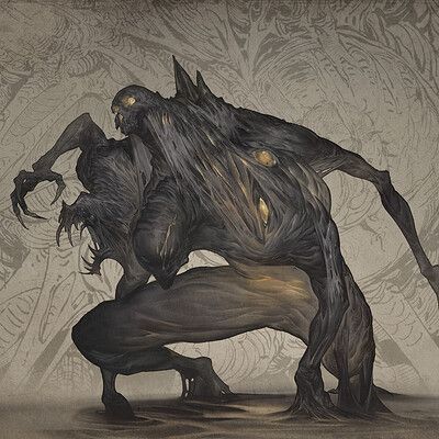 ArtStation - Mynah Humanoid Demon, Undead Monsters Dnd, Dark Fantasy Monster, Dnd Monster Ideas, Humanoid Monster, Undead Monster, Undead Monster Art, Fantasy Undead Monster, Fantasy Skeleton Monster