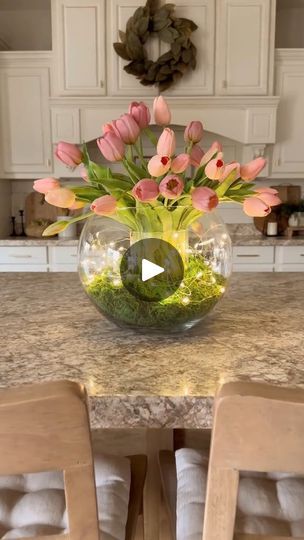 205K views · 2.1K reactions | DIY glowing flower vase! 🌷 Start with a large bubble vase, add a smaller inside to hold y | Morgan Winton | Morgan Winton · Original audio Round Glass Vase Decor Ideas, Glass Bowl Decor, Round Glass Vase, Large Glass Bowl, Bubble Vase, Glowing Flowers, Glass Vase Decor, Clear Vase, Flower Vase Arrangements