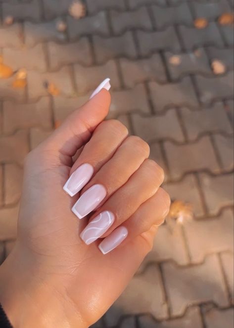 Baby pink white, french White And Baby Pink Nails, Baby Pink And White Nails, Baby Shower Nails, Baby Pink Nails, Announcement Photos, Pale White, White Baby Showers, Pink Toes, White French Tip