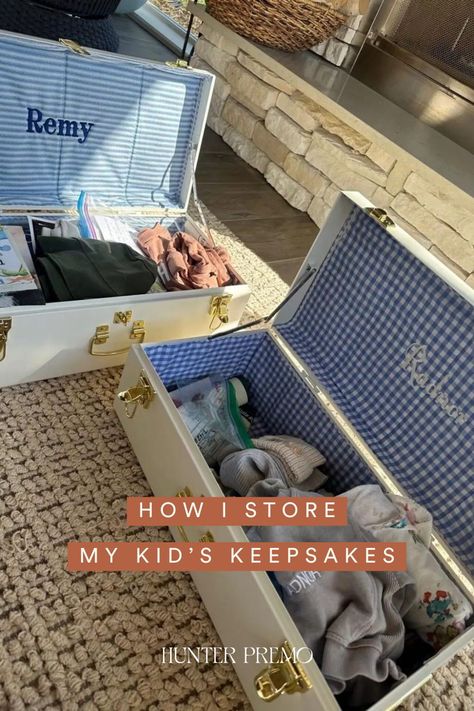 How To Store Keepsakes How To Organize, Keepsake Storage Ideas How To Organize, Storing Keepsakes Storage Ideas, Child Keepsake Storage, Kids Keepsake Storage, Memory Boxes For Kids, Kids Memory Box Ideas, Keepsake Storage Ideas, School Keepsake Boxes