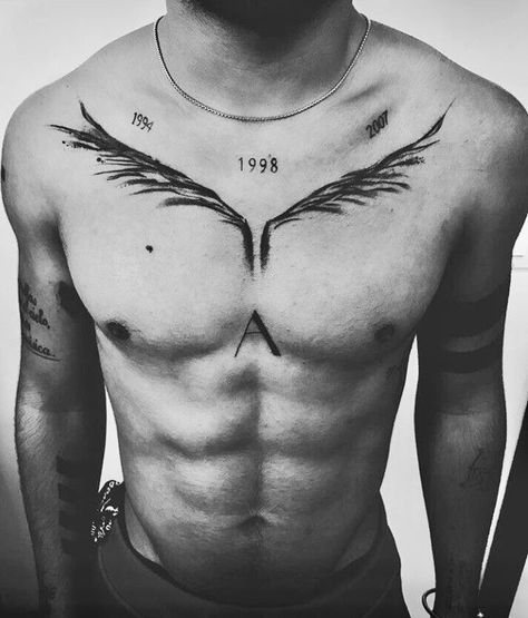 Small Chest Tattoo Men Ideas Simple, Simple Tattoos Men Chest, Small Chest Tattoos For Guys, Chest Tattoos For Guys, Collar Bone Tattoo For Men, Clavicle Tattoo, Small Chest Tattoos, Tattoos Mandala, Bone Tattoos