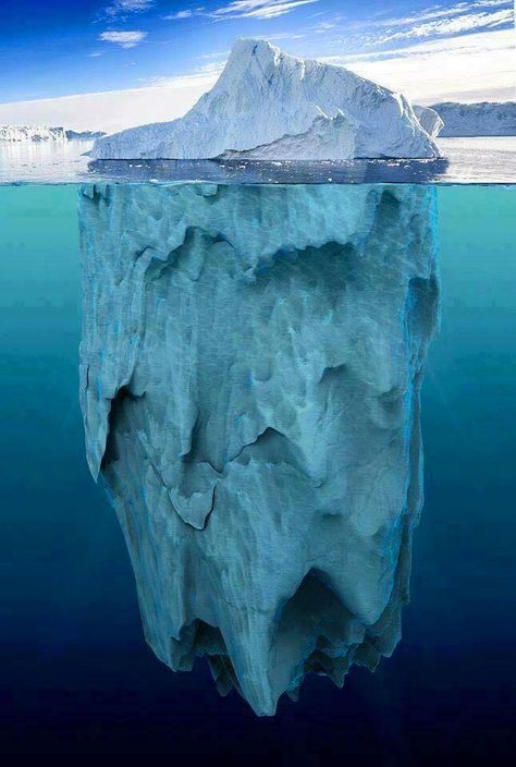 Full length view of an Antarctic iceberg Ice Ocean, Sea Glass Art, Natural Phenomena, Water Views, Art Plastique, Amazing Nature, Wildlife Photography, Nature Pictures, Natural Wonders