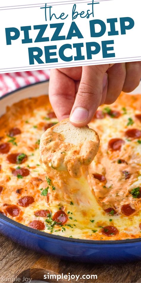 Pizza Dip is going to be your new favorite appetizer. It is easy to make, can be prepped ahead of time, and it is absolutely delicious. Hot Honey Pizza Dip, Breakfast Dips Easy, Best Hot Dips, Dips And Appetizers For Parties Easy, Simple Appetizers Easy, Quick And Easy Dips, Pizza Dip With Cream Cheese, Easy Pizza Dip, Pizza Dips