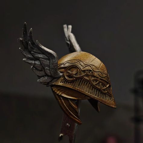 Elden Ring: Malenia Helmet Details... 💥 1/10 scale. #eldenring #malenia #helmet #painting #3dpainting #acrylic #gold #details Elden Ring Malenia, Helmet Painting, Elden Ring, Gold Details, Statue, Ring