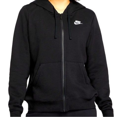 Nike 3xl (Has Never Been Worn ) Black Nike Jacket, Nike Women Sweatshirt, Large Hoodie, Nike Sportswear Women, Women's Sportswear, Nike Fleece, Nike Zip Up, Black Zip Ups, Zip Up Sweater