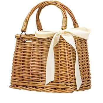 amazon easter entryway table decor Basket Purse, Beach Basket, Wicker Purse, Wicker Picnic Basket, Bamboo Bag, Bucket Handbags, Woven Handbags, Perfect Handbag, Straw Handbags