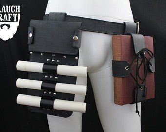 Leather Book Holder Belt, Book Holder Belt, Book Belt Holder, Book Holster Belt, Alchemy Belt, Book Harness, Book Holster, Diy Book Holder, Scroll Holder