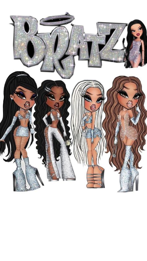 bratz las mas glamurosas💅🏻 Cute Screen Savers, Kindergarten Addition Worksheets, Black Bratz Doll, Bratz Doll Outfits, 21st Birthday Cakes, Beauty Business Cards, Posca Marker, Bright Photos, Doll Party