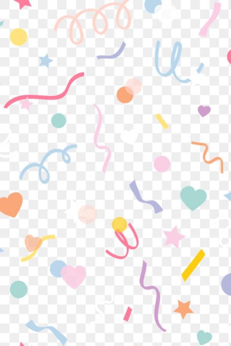 Cute Confetti, Pastel Confetti, Confetti Pattern, Pattern Background Design, Confetti Background, Png Background, Free Illustration Images, Cute Patterns, Cute Pastel