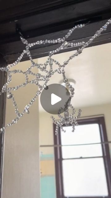 Gothic Home & Garden on Instagram: "Do It Yourself beaded spider web video by TT/Chlobeey #gothdecor #Spiderweb #GothicHome #DIY" Beaded Spider Web Diy, Beads Decoration Home Decor, Bead Spider Web, Beaded Spiderweb, Beaded Spider Web, Diy Spider Web, Spider Web Diy, Diy Gothic, Types Of Spiders