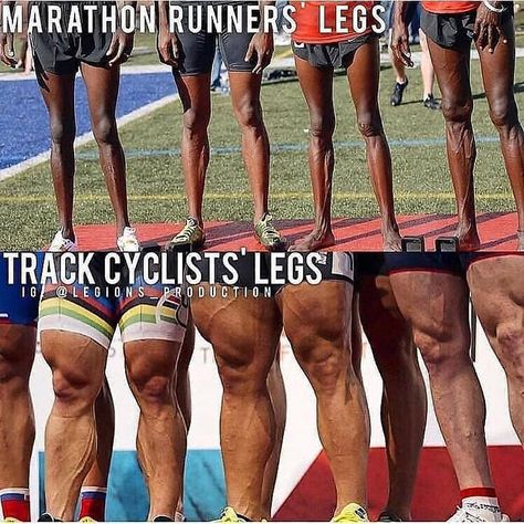 Marathon Runners vs Track Cyclists Legs! @health._tips ... Runners Legs, Gym Partner, Best Physique, Gym Routine, Hard Workout, Marathon Runners, Gym Memes, Gym Inspiration, Leg Day