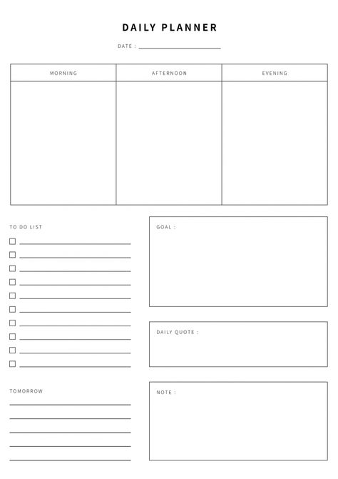 daily planner free printable organizing planner Daily Planner Simple Template, Daily To Do Printable, Ipad Daily Planner Template, Goodnotes To Do List Template Free, To Do Planner Template, Free Printable Daily Planner Template, Free Daily Planner Template, Daily To Do Template, Goodnotes Journaling