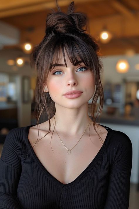 Sunkissed Hair Brunette, Classic Wedding Hair, Hairstyle Look, Trendy Hair Color, Penteado Cabelo Curto, Sleek Hairstyles, Trendy Short Hair Styles, Hairstyles Haircuts, Trendy Hairstyles