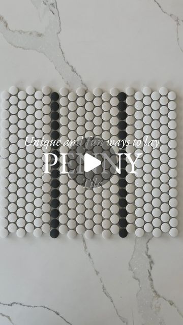 Tara Nelson on Instagram: "Fun and Unique Ways to Install Penny Tile 🤍  Oh my! Penny tile you make me so happy! If you’re looking for a classic yet fun tile, this one’s for you! With so many ways to lay it, it can instantly make a space feel modern and fun or classic and timeless. The best part is that it is super reasonably priced and comes in every color in the rainbow.  So get creative and try these styles in your home? I put it on the floor of my kids bath in a stripe patten and it makes me smile every time I walk by! Have fun. A perfect summer project!🙂  Let me know!  Penny Tile from @bedrosianstile  Photo via: Pinterest.com Photo via: laurenabalkandesigns.com Photo via: roomfortuesday.com Photo via: pinterest.com Photo via: Pinterest.com Photo via: homebunch.com Photo via: chrislov Penny Tile With Dark Grout, Classic Penny Tile Bathroom, Penny Tile Patterns Bathroom, Penny Tile Floor Pattern, Bathroom Penny Tile Floor, Shower With Penny Tile Floor, Penny Tile Designs Floor, Penny Tile Shower Niche, Penny Tile Entryway