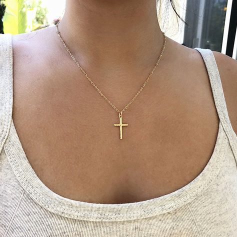 Womens Necklaces Silver, Cross Choker Necklace, Cross Choker, Alexandrite Ring, Cross Chain, Gold Cross Necklace, Minimal Jewelry, Cross Jewelry, Gold Cross